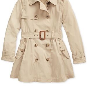 Ralph Lauren polo girls fit and flare trench coat